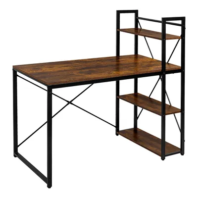 Produktbild von xDays Schreibtisch 120x60 cm mit Regal – Computertisch im Industrial Design