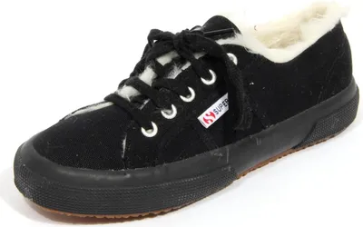 Immagine prodotto di H2972 sneaker donna SUPERGA COBU ECO FUR INSIDE woman black canvas shoes