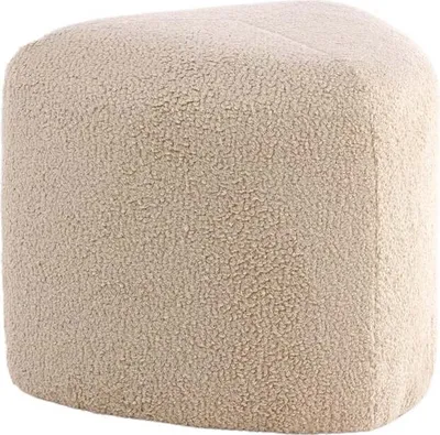 Produktbild von FURNLUX Pouf Peg Beige 46cm / Hauptfarbe: Beige / Abmessungen: 46 x 46 x 41 cm