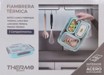 Produktbild von Thermo-Lunchbox 3 Abteilungen Größe 27,5x20x6cm