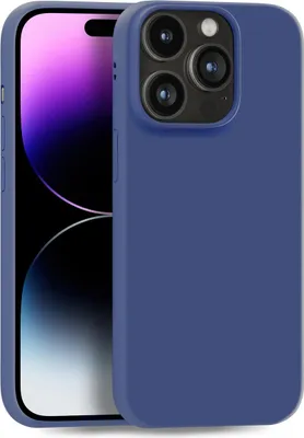 Produktbild von Hülle für Apple iPhone 14 Pro - Handyhülle Cover aus Silikon in Dunkelblau