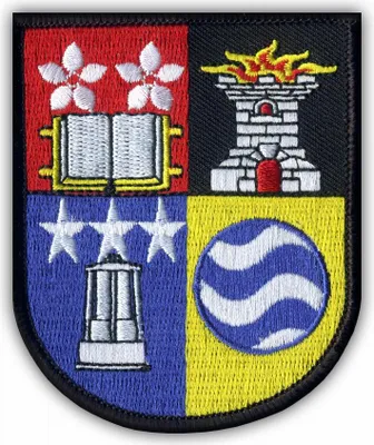 Produktbild von Patchion Coat of arms of North Lanarkshire - Self-Adhesive Backing - Embroidered Patch/Badge/Emblem