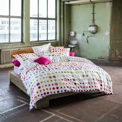 Produktbild von Estella Mako Satin Bettwäsche 2 teilig Bettbezug 155 x 220 cm Kopfkissenbezug 80 x 80 cm Impulse Spot multicolor