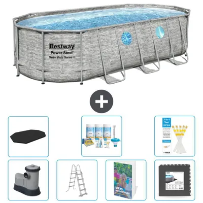 Produktbild von Bestway Power Steel Oval - 549x274x122 cm - 8-teilig  S581