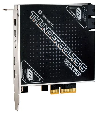 Produktbild von Gigabyte THUNDERBOLTS 5 - Thunderbolt-Adapter - PCIe 4.0 x4 - 2x Thunderbolt 5 + 3x mini DisplayPort + USB 2.0 (intern)