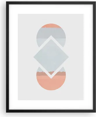 Produktbild von Gerahmtes Poster - Schwarzer Rahmen - Stück Geometrisch Diamant - 40x50 cm - Wand Bild - Wanddeko - Wandbilder - Kunstposter - Wandposter - Bilderrahmen - Bilder - Kunstdruck - P2BPA40x50-4690
