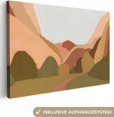 Obrázek produktu pro OneMillionCanvasses® - Obrazy na plátně - 150x100 cm, Příroda - Krajina - Abstraktní - Umění, Nástěnné umění Tisk Nástěnné dekorace - Fotografie na plátně - Obraz na dřevěném rámu