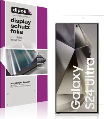 Produktbild von 4x osłona ekranu do Samsung Galaxy S24 Ultra przezroczysta folia ochronna wyświetlacza dipos