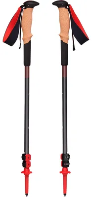 Produktbild von Trekkingstöcke Pursuit Shock M/L (grau/rot, 1 Paar, 125-140 cm)
