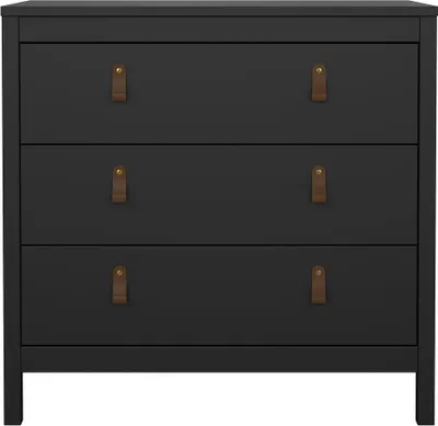 Produktbild von CALICOSY - Kommode mit 3 Schubladen matt schwarz B82,3 cm – BARCELONE