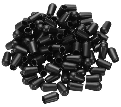 Spülenablage-Füße 100 Stk. 5x8 mm Kunststoff Schwarz