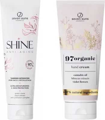Produktbild von 7suns Shine 50x Gesichtsbräunungsbeschleuniger 75ml + Handcreme 75ml gratis