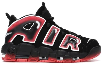 Produktbild von Nike Air More Uptempo Black White Laser Crimson - EU 46