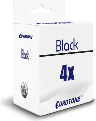 Produktbild von 4x Eurotone Tintenpatrone Alternative für Epson T3351 / T3361 33XL C13T33614010 Photo Black Foto Schwarz