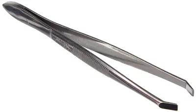 Produktbild von NC 5092 Pinzette mit quadratischer Spitze, abgeschrägt, 9 cm Edelstahl