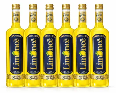Produktbild von Limoncè Aperitivo 6x 0,7L – Italienischer Zitronen-Aperitif aus Sizilien, 14,8% Vol.- [Enthält Sulfite]