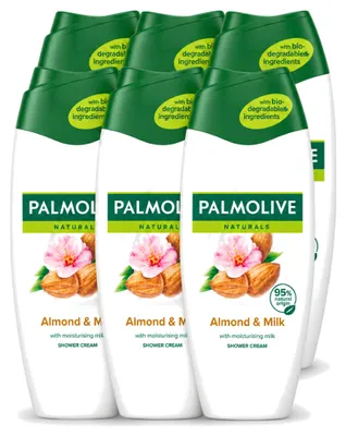 Produktbild von 6 x Palmolive Naturals Douchecreme Mandel & Milch - 500 ml - Vorteilspackung - 6 Stücke