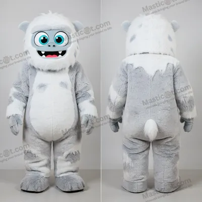 Produktbild von Schneewittchen-Runder MASTICOT Yeti-Maskottchen
