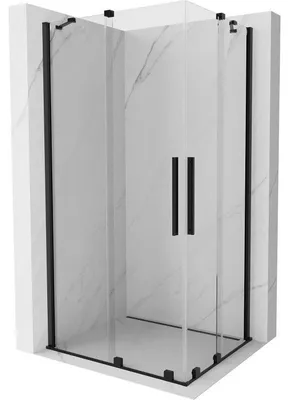 Obrázek produktu pro Mexen Velar Duo posuvná sprchová kabina 90 x 80 cm, transparentní, černá - 871-090-080-02-70