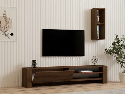 Immagine prodotto di Skye Decor, Naz- Naz PUQ, colore noce, mobili TV, 33x160x26,8 cm, 100% pannello di particelle rivestito in melamina
