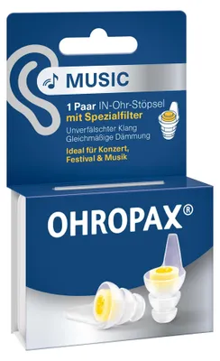 Image de Ohropax Music Bouchons d'oreille filtrants 2 pces