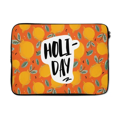 Produktbild von MuchoWow® Laptop Hülle 13 Zoll Zitrone - Sommer - Orange Laptoptasche - Laptophülle - Sleeve - Rundumschutz