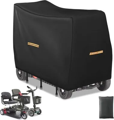Image de Housse imperméable pour trottinette électrique, noire