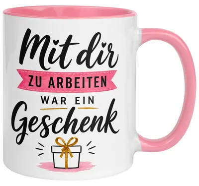 Produktbild von Tasse Kollegin – „Mit dir zu arbeiten war ein Geschenk“ – Abschiedsgeschenk