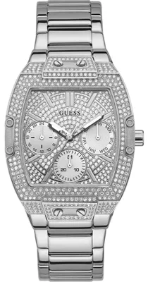 Produktbild von Guess Raven Damen Multifunktionsuhr Silber Edelstahl GW0104L1
