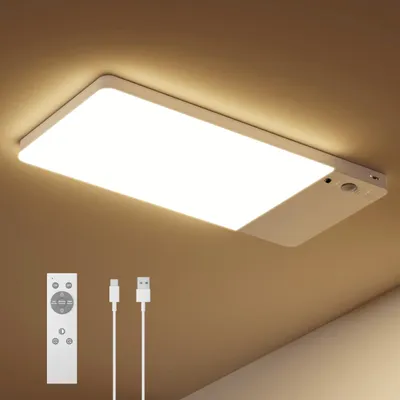 Zdjęcie produktu dla Ładowalna lampa sufitowa z czujnikiem ruchu i pilotem