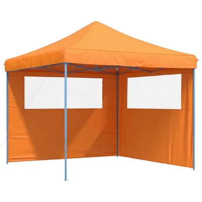 Immagine prodotto di vidaXL Tenda pop-up pieghevole per feste con 2 pannelli laterali arancione