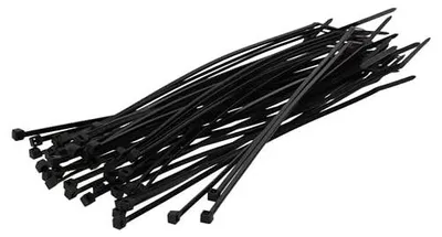 Zdjęcie produktu dla Opaski kablowe czarne 200MM x 2 5MM UV odporne zestaw 100 szt.