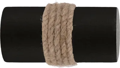 Image de Embout cylindre bois Ø28 noir mat