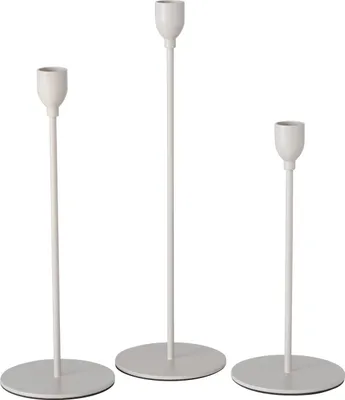 Produktbild von Boltze Gruppe Malte Kerzenleuchter beige 3tlg