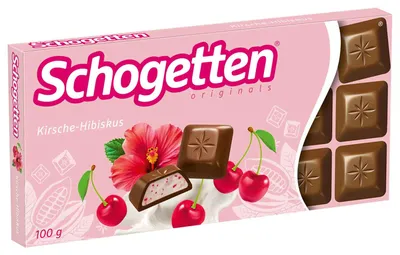 Produktbild von Schogetten Kirsche-Hibiskus 100g, KI-generiertes Bild