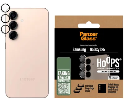 Image de PanzerGlass Hoops Protection objectif pour Samsung Galaxy S25 - Ultra clair compatible coque