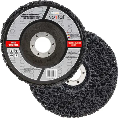 Produktbild von CSD Reinigungsscheiben 125 mm Grob Schwarz Hart Reinigungsvlies CBS Scheibe 5 Stück