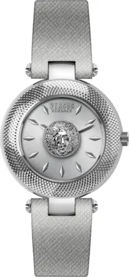Produktbild von Versus by Versace VSP214218 Bricklane silber grau Leder Damen Uhr NEU