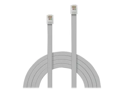Produktbild von Lindy RJ-12 M/M 50.0m, 50 m, RJ-12, RJ-12, Grau, Männlich, Männlich