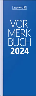 Produktbild von Vormerkbuch 784 11x29,7cm 2 Tage/Seite Pappe blau 2024