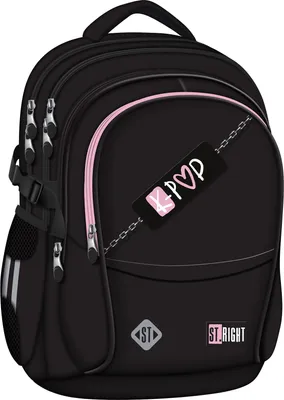 Immagine prodotto di Zaino 4 scomparti rosa K-Pop nero St.Right Majewski