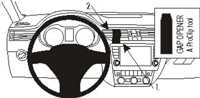 Produktbild von Brodit ProClip Fahrzeughalter 854885 - Mittelbefestigung - Skoda Octavia III 13-17