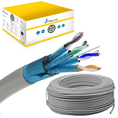 Productafbeelding van Extralink CAT6A FTP F/FTP Indoor Netwerkkabel Cat. 6A, 500 m, LSZH