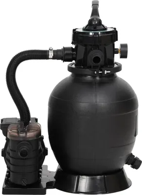 Produktbild von vidaXL Pool-Sandfilteranlage mit Vorfilter Schwarz