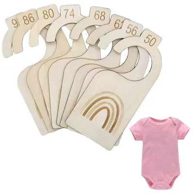 Produktbild von Solidchoice – Set mit 8 Holzmaßstäben für Babykleidung