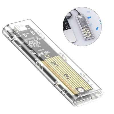 Produktbild von NVME Gehäuse, M.2 SSD Gehäuse, NVMe USB 3.1 Adapter Gen 2 (10Gbps), Externes SSD m2 Adapter Gehäuse für NVMe PCIe M-Key (2230/2242/2260/2280)