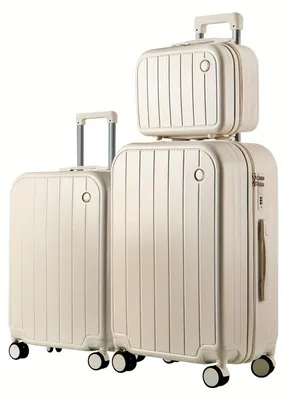 Immagine prodotto di Set di valigie da viaggio - Trolley - Bagaglio a mano - Bagaglio in stiva - Materiale resistente ai graffi e leggero