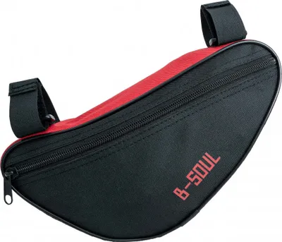 Produktbild von Fahrrad Tasche spritzwasserfest Dreiecktasche Rahmentasche Triangeltasche Rot