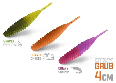 Obrázok produktu pre Umelá nástraha Delphin B! StinxGRUB 4cm / ORANGE