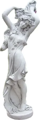 Produktbild von Schöne Frauen Skulptur Groß für den Garten die Veranda oder die Einfahrt bestehend aus Steinguss ist Frostfest Witterungsbeständig und Neu 155cm H, PO-377